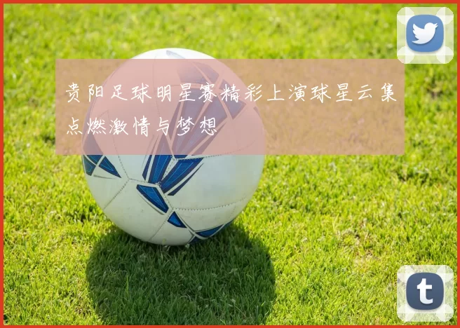 贵阳足球明星赛精彩上演球星云集点燃激情与梦想