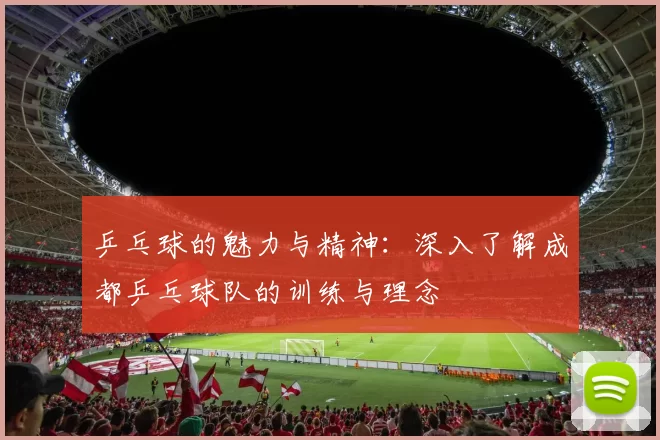乒乓球的魅力与精神：深入了解成都乒乓球队的训练与理念