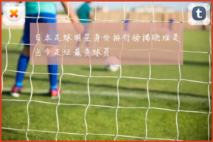 日本足球明星身价排行榜揭晓谁是当今足坛最贵球员